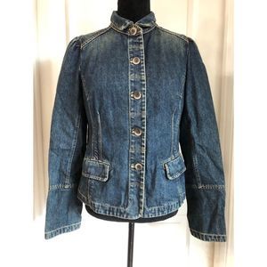 GAP MOCK NECK DENIM JACKET SZ M
